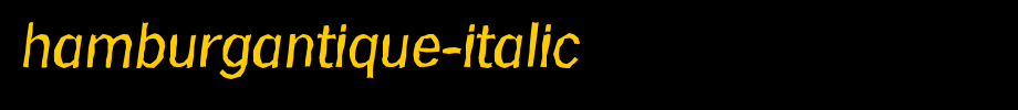 HamburgAntique-Italic.ttf
(Art font online converter effect display)