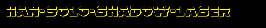 Han-Solo-Shadow-Laser.ttf(艺术字体在线转换器效果展示图)