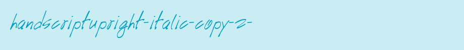 HandScriptUpright-Italic-copy-2-.ttf(字体效果展示)