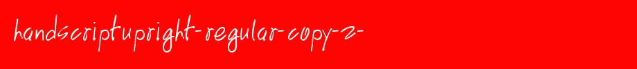 HandScriptUpright-Regular-copy-2-.ttf(艺术字体在线转换器效果展示图)