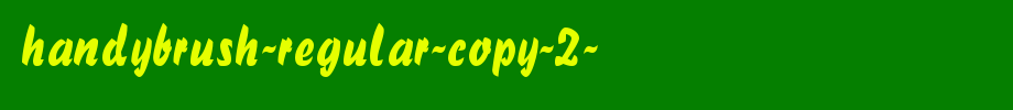 Handybrush-Regular-copy-2-.ttf(艺术字体在线转换器效果展示图)