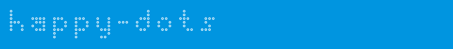 Happy-Dots.ttf
(Art font online converter effect display)