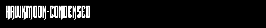 Hawkmoon-Condensed.ttf(字体效果展示)