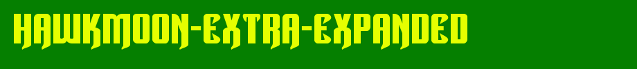 Hawkmoon-Extra-expanded.ttf(艺术字体在线转换器效果展示图)
