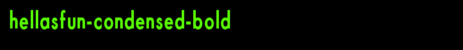 HellasFun-Condensed-Bold.ttf(艺术字体在线转换器效果展示图)