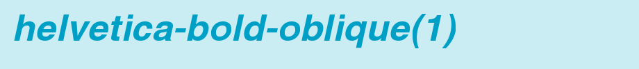 Helvetica-Bold-Oblique(1).ttf(艺术字体在线转换器效果展示图)