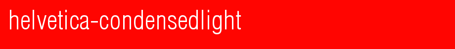 Helvetica-CondensedLight.ttf(字体效果展示)