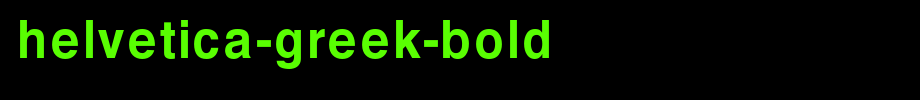 Helvetica-Greek-Bold.ttf(艺术字体在线转换器效果展示图)