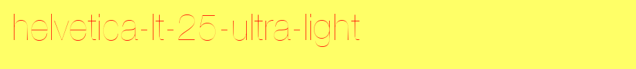 Helvetica-LT-25-Ultra-Light.ttf(艺术字体在线转换器效果展示图)