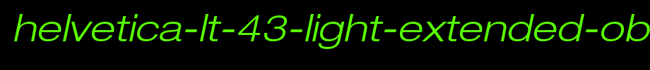 Helvetica-LT-43-Light-Extended-Oblique.ttf(字体效果展示)