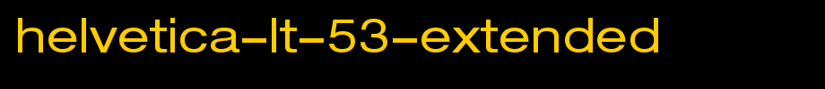 Helvetica-LT-53-Extended.ttf(艺术字体在线转换器效果展示图)