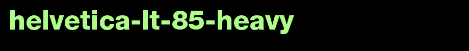 Helvetica-LT-85-Heavy.ttf(艺术字体在线转换器效果展示图)