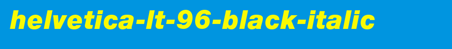 Helvetica-LT-96-Black-Italic.ttf(艺术字体在线转换器效果展示图)