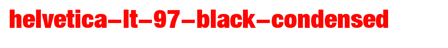 Helvetica-LT-97-Black-Condensed.ttf(艺术字体在线转换器效果展示图)