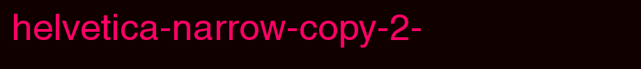 Helvetica-Narrow-copy-2-.ttf(艺术字体在线转换器效果展示图)