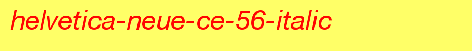 Helvetica-Neue-CE-56-Italic.ttf(字体效果展示)