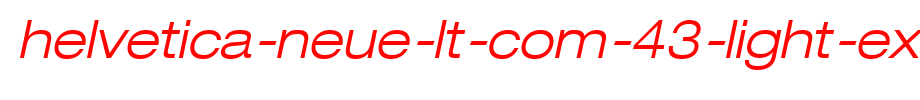Helvetica-Neue-LT-Com-43-Light-Extended-Oblique.ttf(字体效果展示)