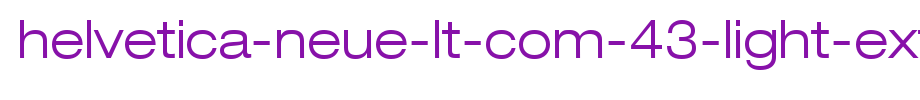 Helvetica-Neue-LT-Com-43-Light-Extended.ttf(艺术字体在线转换器效果展示图)