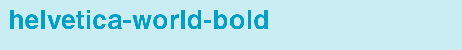 Helvetica-World-Bold.ttf(艺术字体在线转换器效果展示图)
