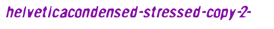 HelveticaCondensed-Stressed-copy-2-.ttf(艺术字体在线转换器效果展示图)