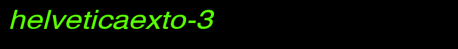 HelveticaExtO-3.ttf(艺术字体在线转换器效果展示图)