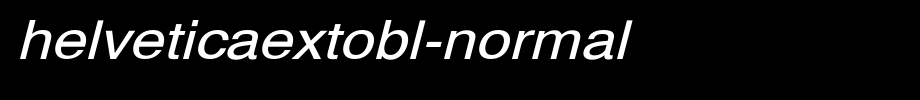 HelveticaExtObl-Normal.ttf(艺术字体在线转换器效果展示图)