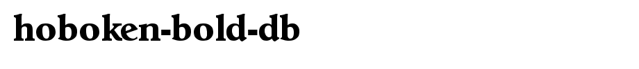 Hoboken-Bold-DB.ttf
(Art font online converter effect display)