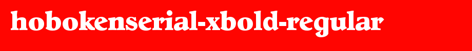 HobokenSerial-Xbold-Regular.ttf
(Art font online converter effect display)