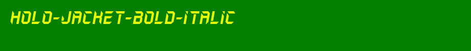 Holo-Jacket-Bold-Italic.ttf(艺术字体在线转换器效果展示图)