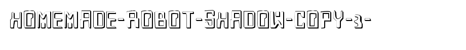Homemade-Robot-Shadow-copy-3-.ttf(字体效果展示)