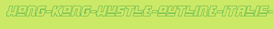 Hong-Kong-Hustle-Outline-Italic-copy-1-.ttf(字体效果展示)