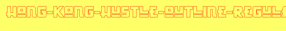 Hong-Kong-Hustle-Outline-Regular-copy-1-.ttf(艺术字体在线转换器效果展示图)