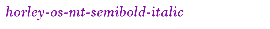 Horley-OS-MT-Semibold-Italic.ttf
(Art font online converter effect display)