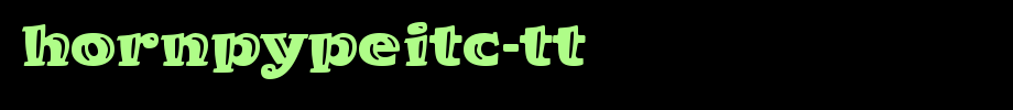 HornpypeITC-TT.ttf
(Art font online converter effect display)