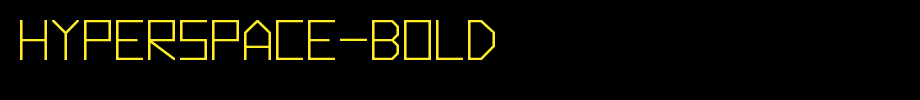 Hyperspace-Bold.otf(艺术字体在线转换器效果展示图)