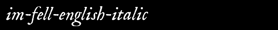 IM-FELL-English-Italic.ttf
(Art font online converter effect display)