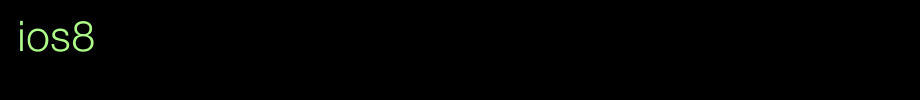 手机字体IOS8.ttf(艺术字体在线转换器效果展示图)