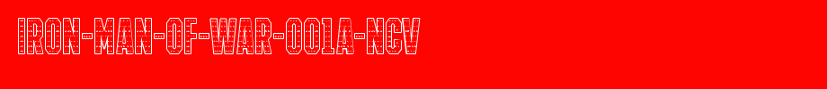 IRON-MAN-OF-WAR-001A-NCV.ttf
(Art font online converter effect display)
