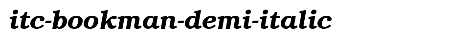 ITC-Bookman-Demi-Italic.ttf
(Art font online converter effect display)