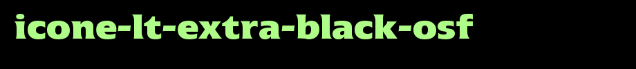 Icone-LT-Extra-Black-OsF.ttf
(Art font online converter effect display)