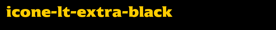Icone-LT-Extra-Black.ttf
(Art font online converter effect display)