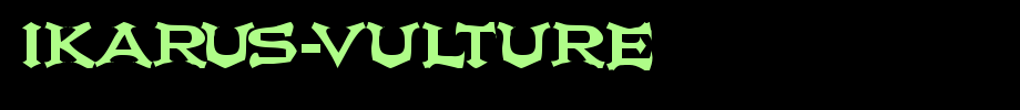 Ikarus-Vulture.ttf
(Art font online converter effect display)