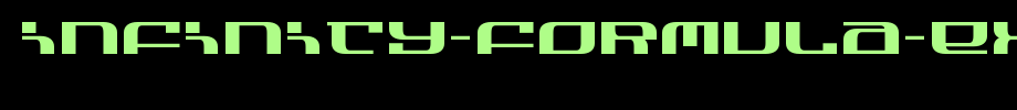 Infinity-Formula-Expanded.ttf
(Art font online converter effect display)