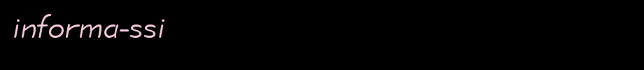 Informa-SSi.ttf(艺术字体在线转换器效果展示图)