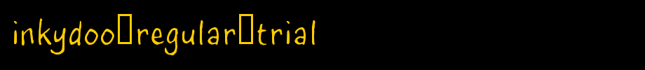InkyDoo_Regular_TRIAL.ttf
(Art font online converter effect display)
