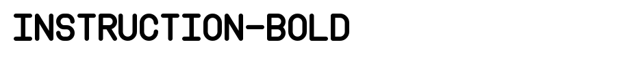 Instruction-Bold.ttf(字体效果展示)