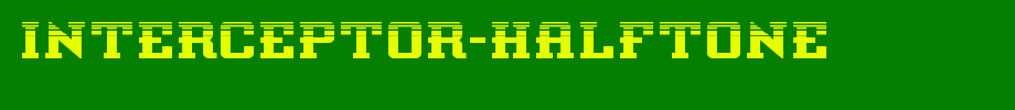 Interceptor-Halftone.ttf
(Art font online converter effect display)