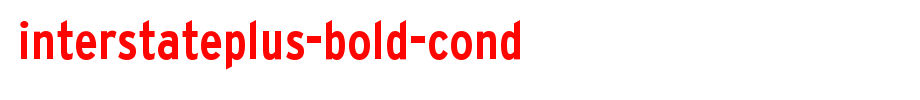 InterstatePlus-Bold-Cond.ttf
(Art font online converter effect display)