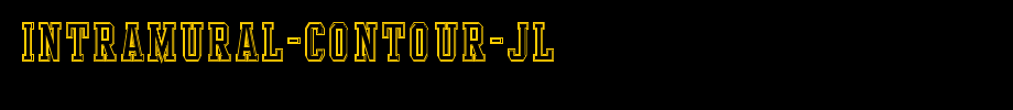 Intramural-Contour-JL.ttf
(Art font online converter effect display)