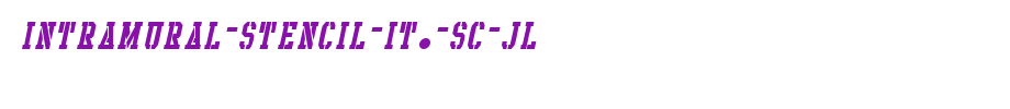 Intramural-Stencil-It.-SC-JL.ttf
(Art font online converter effect display)